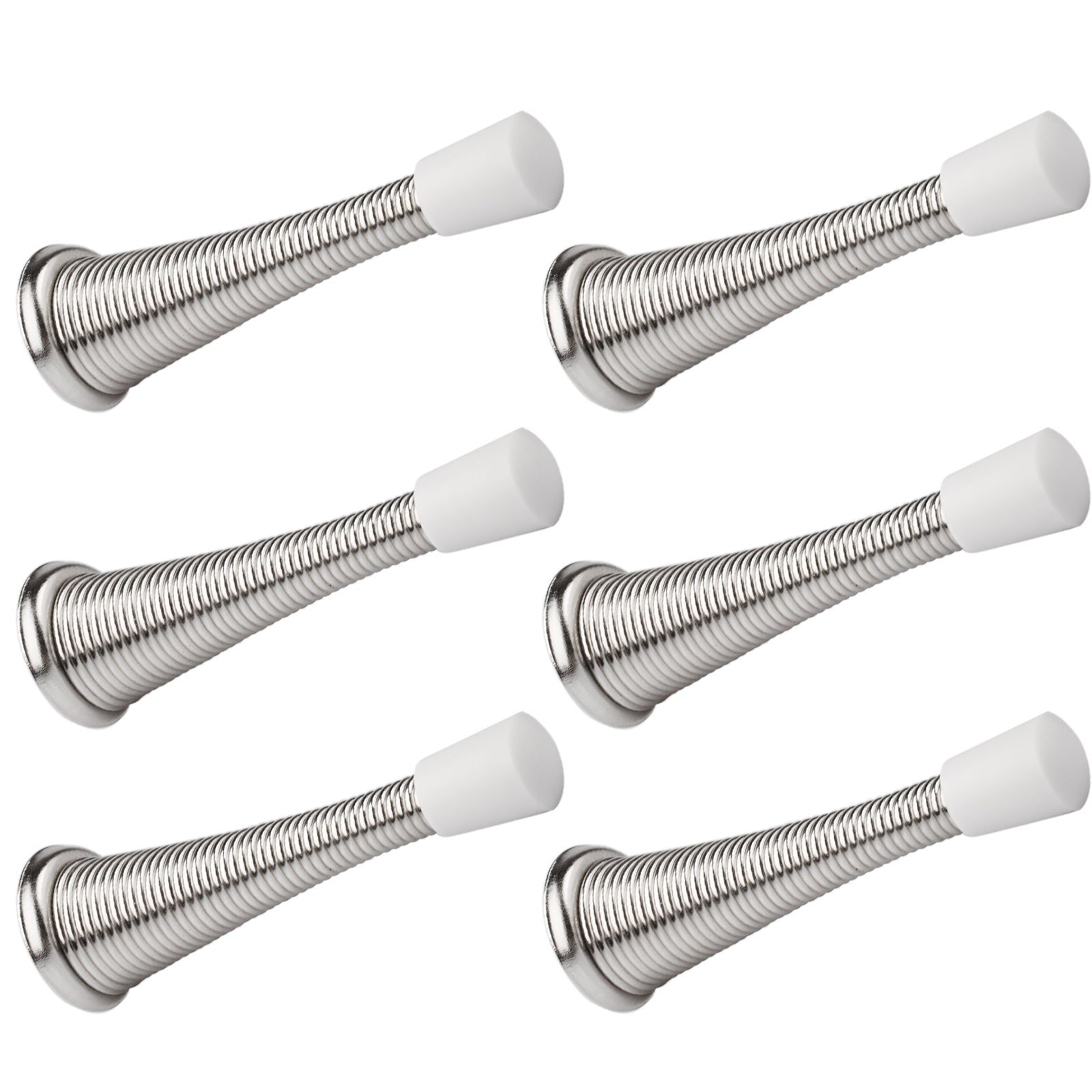 KOVOSCH Spring Door Stoppers - Flexible Heavy Duty Screw-in Door Stop